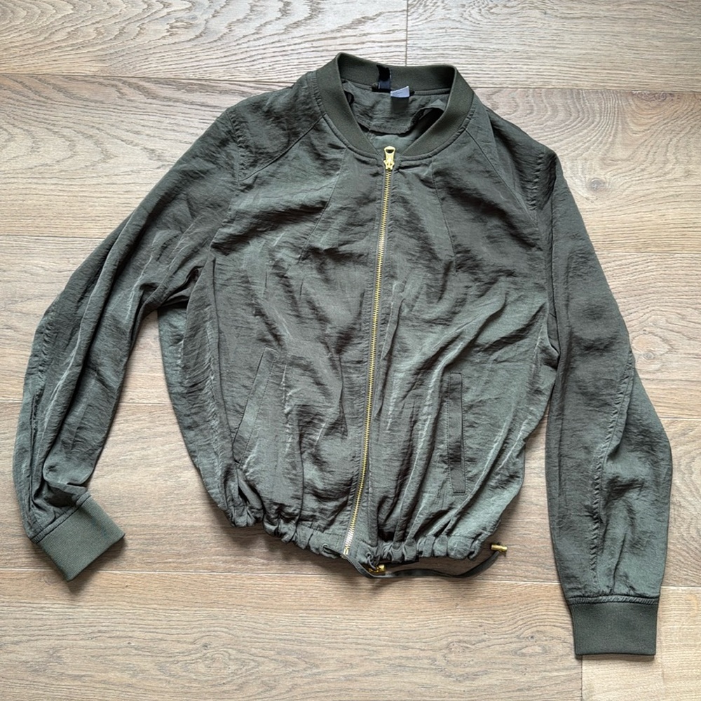 Green H&M jacket